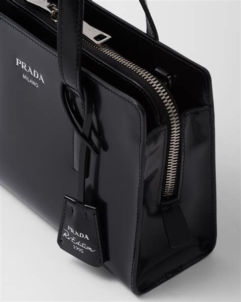 prada re-edition 1995 brushed-leather medium handbag|The New Prada Re.